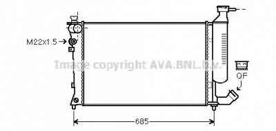 AVA QUALITY COOLING cna2155 -  Радиатор, охлаждение двигателя
